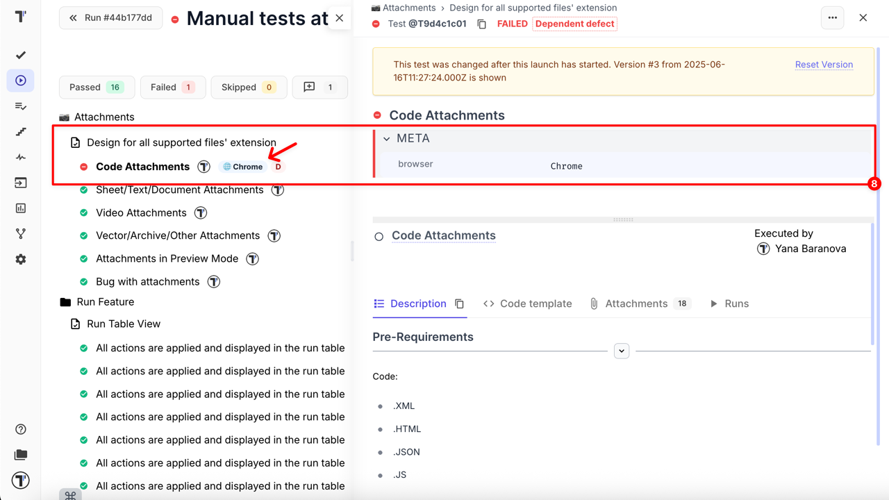 Meta template is applied